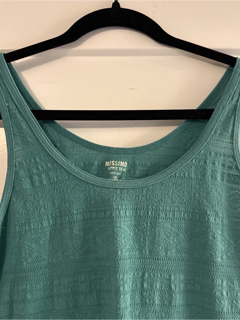 Mossimo Supply Co. Teal Tank Top - Sleeveless Women's Knit Tank - Picture 2 of 4